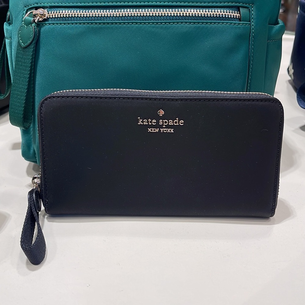 Kate Spade Chelsea Nylon Large Continental Wallet
Color: Black 
NWT - Picture 3 of 16